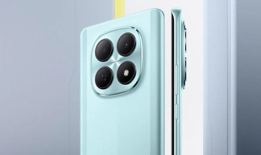 Poco M8 5G from the back closeup on camera module