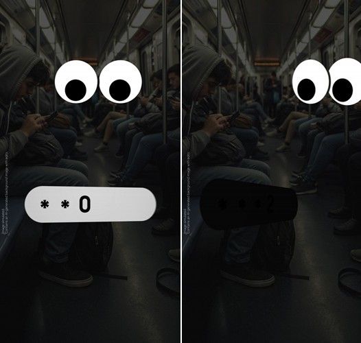 Samsung Privacy Screen in action illustration
