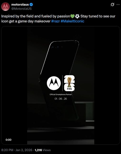 Motorola Razr 60 2026 FIFA edition