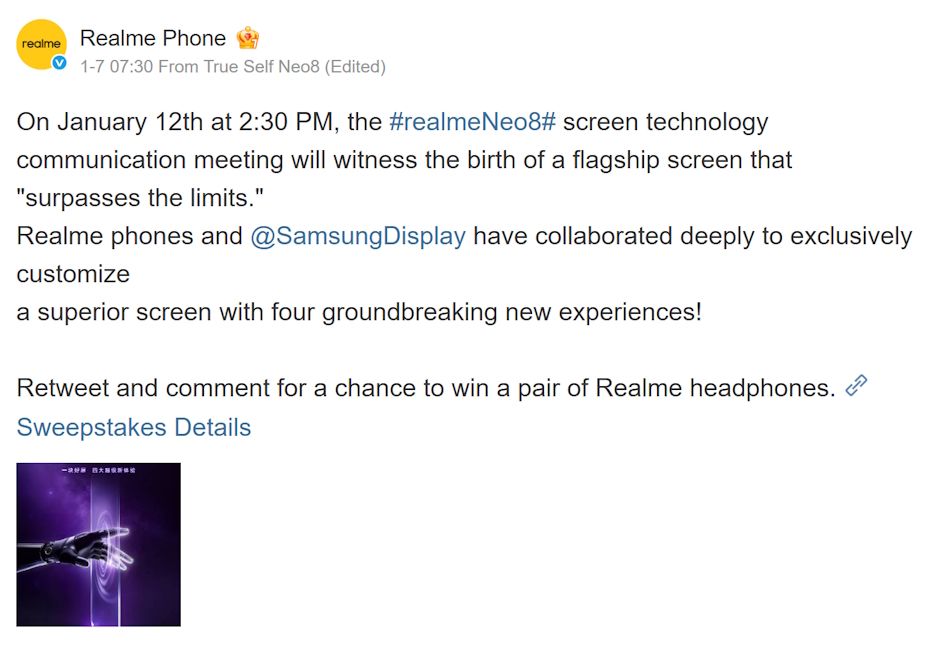 Realme Neo 8 launch date out Realme Neo 8 launch date out