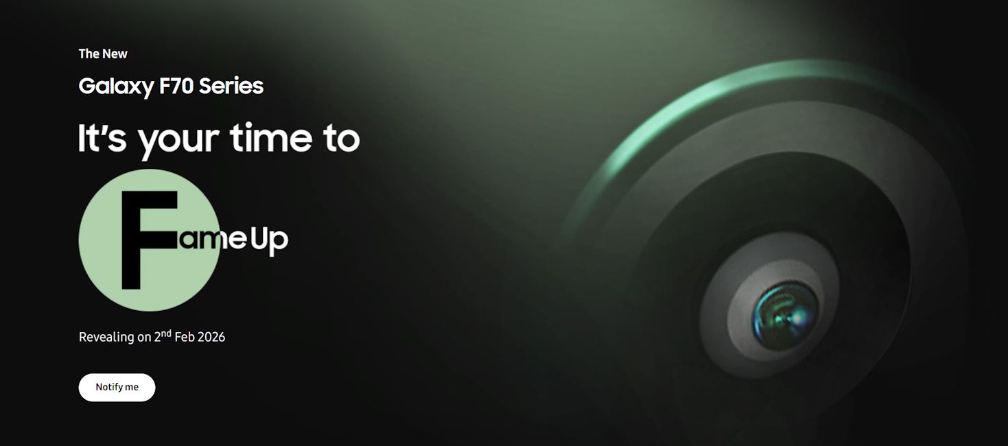 Samsung Galaxy F70 series teaser Samsung Galaxy F70 series teaser