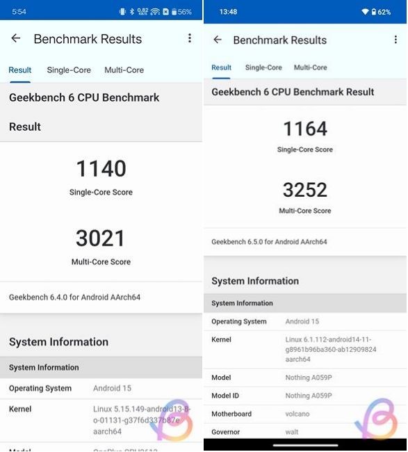 Snapdragon 7 Gen 3 vs 7s Gen 3 Geekbench Snapdragon 7 Gen 3 vs 7s Gen 3 Geekbench