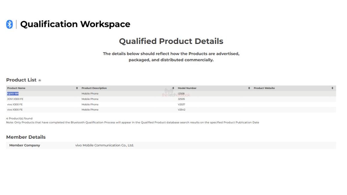 iQOO 15R spotted on the Bluetooth certification website iQOO 15R spotted on the Bluetooth certification website