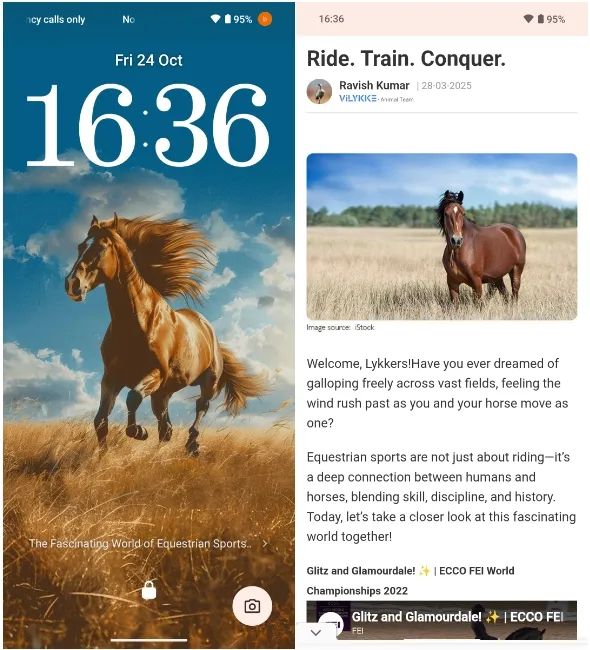 Nothing Lock Glimpse feature screenshots