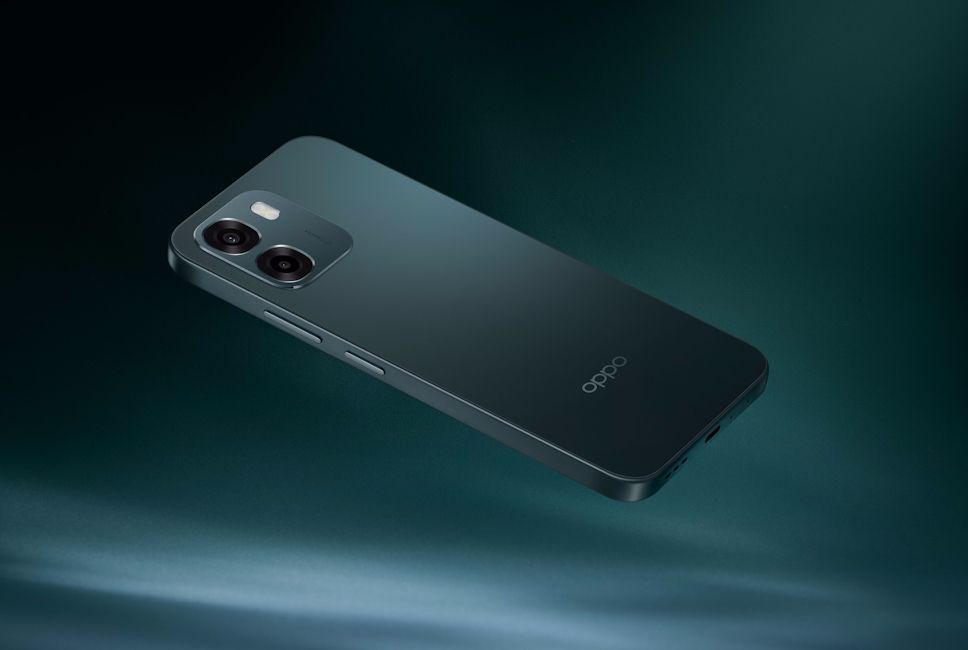 Oppo A6 5G Sapphire Blue back panel design