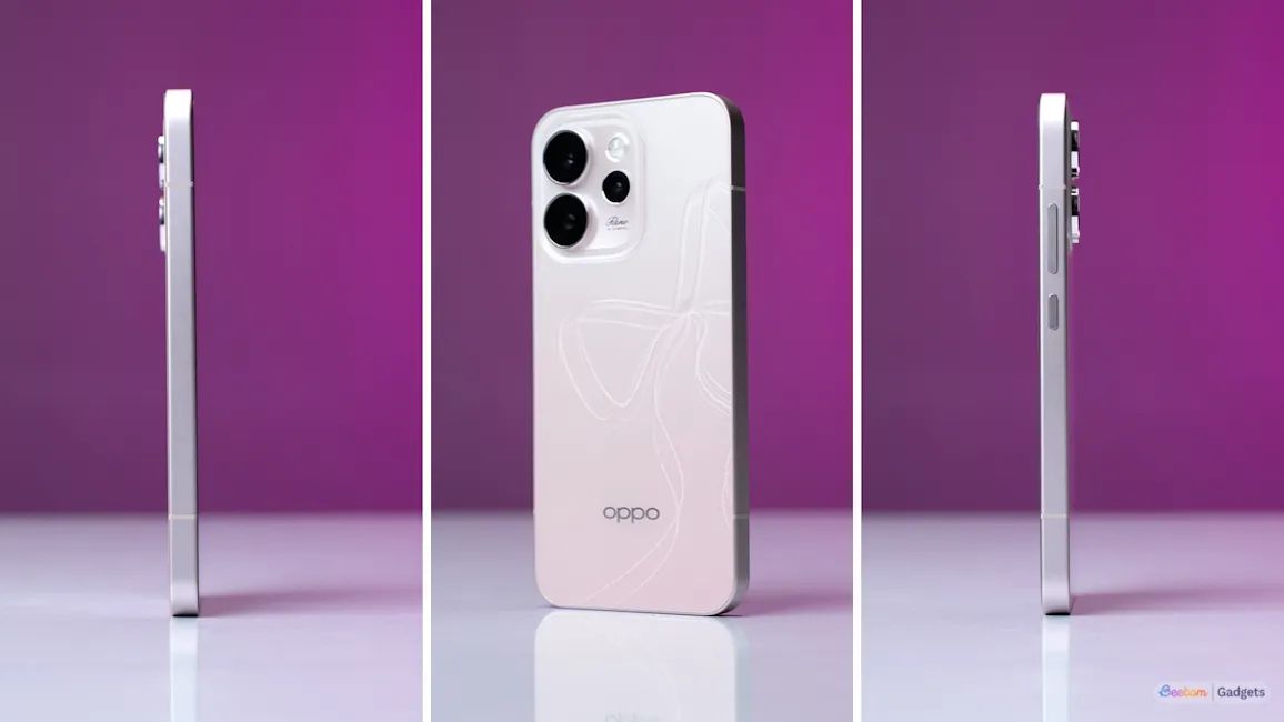 Reno 15 Pro Mini Crystal Pink design showcased from all angles Reno 15 Pro Mini Crystal Pink design showcased from all angles
