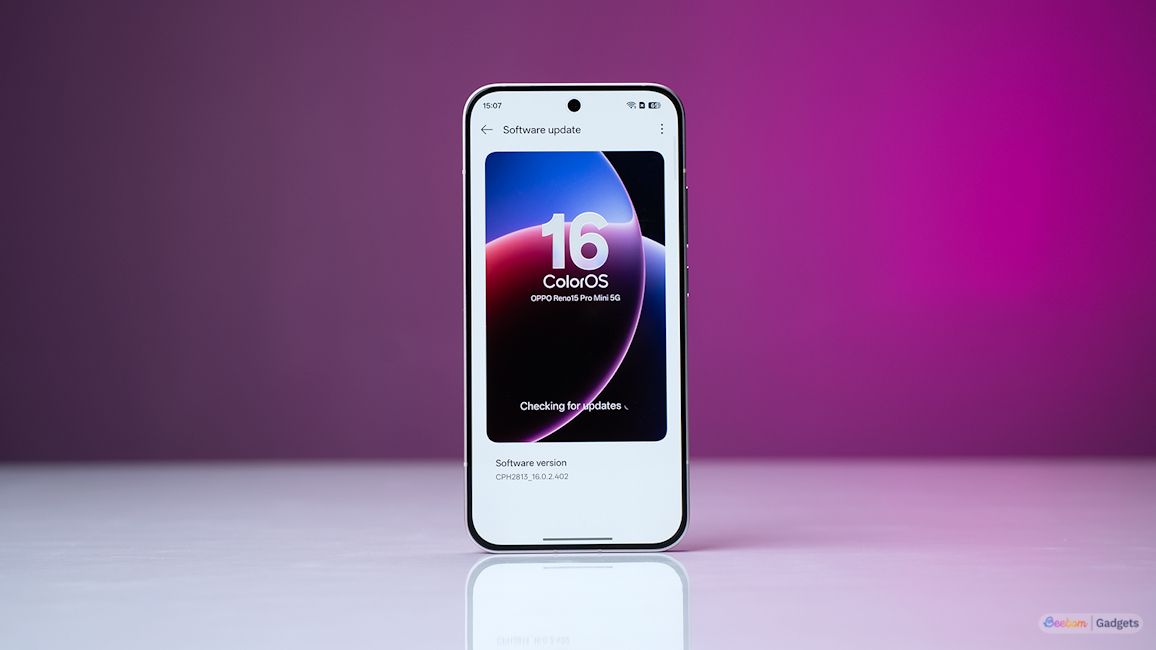 Oppo Reno 15 Pro Mini software page Oppo Reno 15 Pro Mini software page