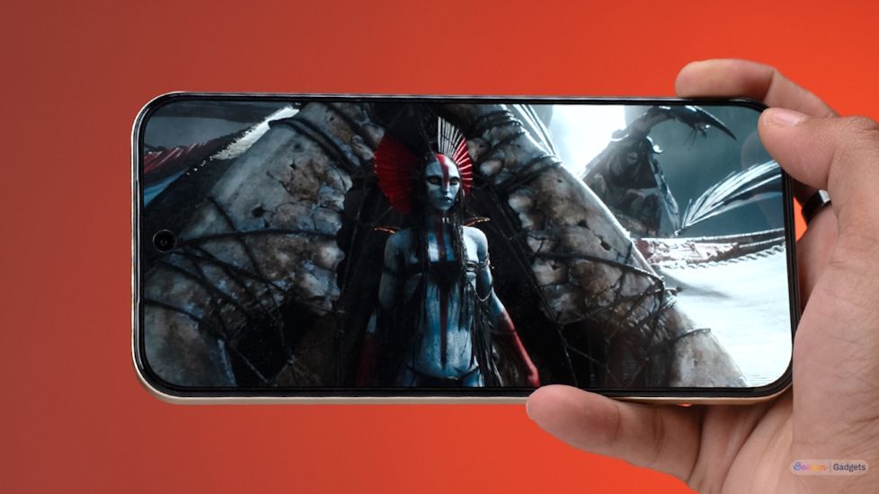 Watching Avatar Fire and Ash trailer on Realme 16 Pro display