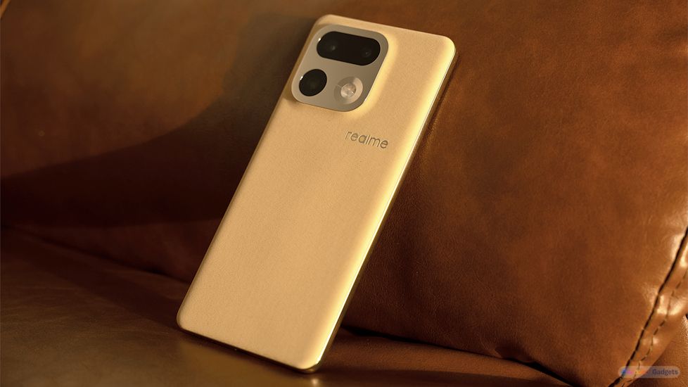 Realme 16 Pro+ gold colourway