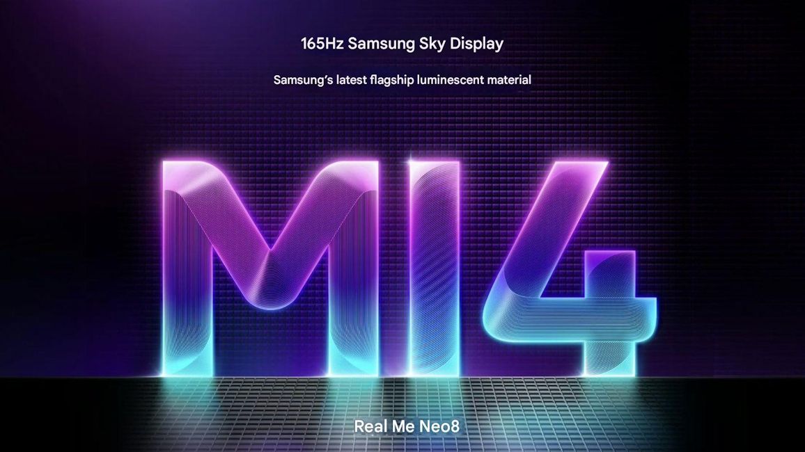 Realme Neo 8 with Samsung M14 165 Hz display