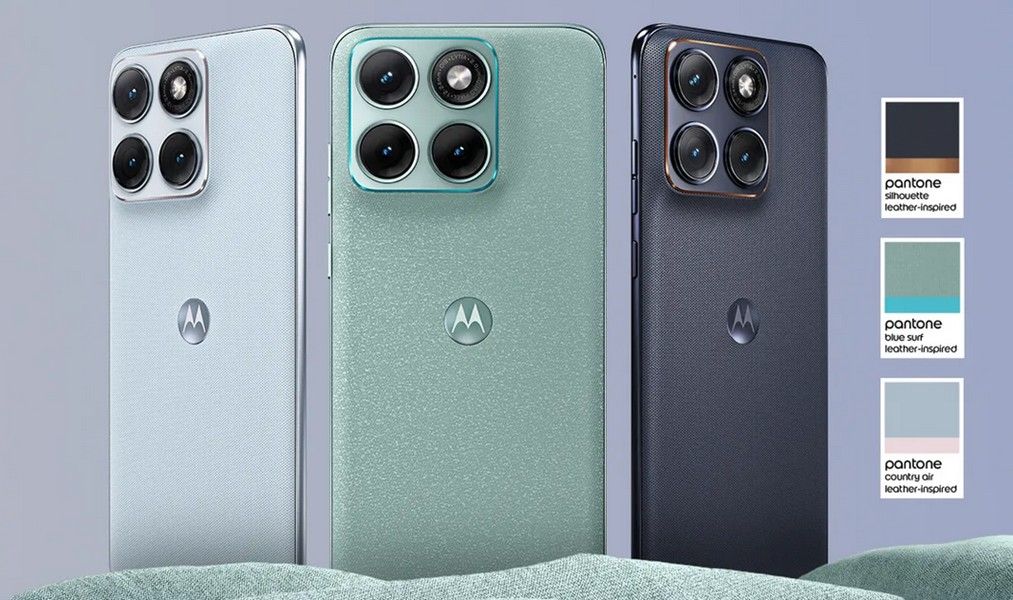 Motorola Edge 70 fusion in different colourways