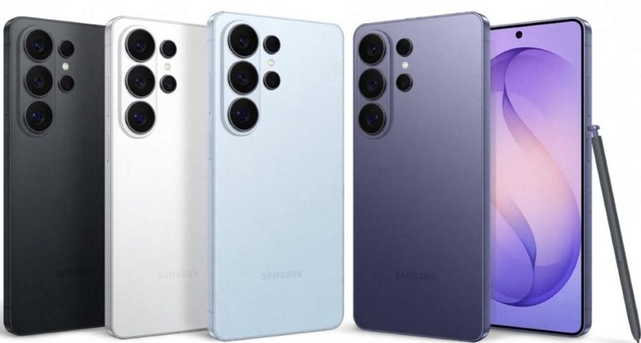 Samsung Galaxy S26 Ultra in different colourways