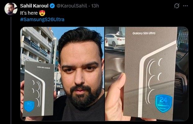 Galaxy S26 Ultra unboxed