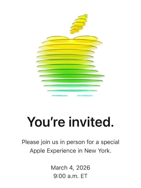 Apple event for March 4 2026