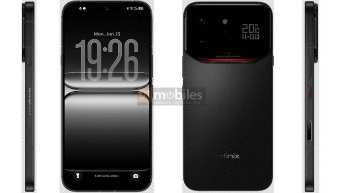Infinix Note 60 Ultra from the back and front