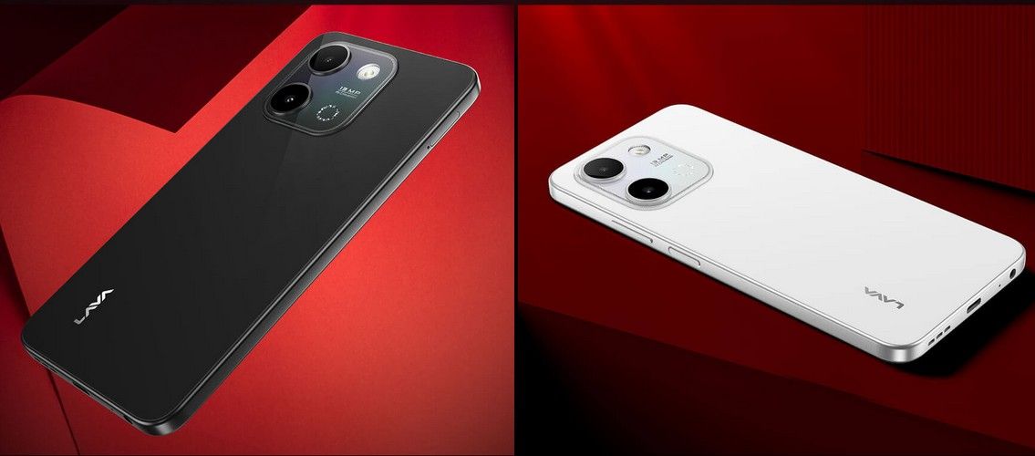 Lava Yuva star 3 in black and white colourways