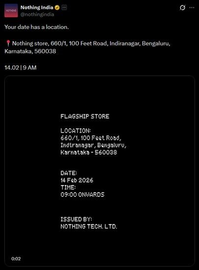 Post from Nothing about Nothing store bangalore location