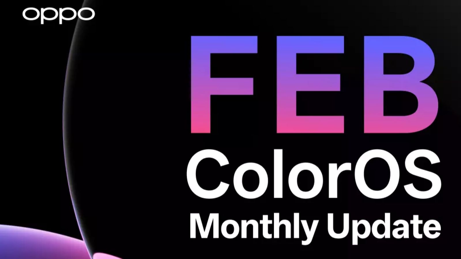 ColorOS 16 Feb upate banner