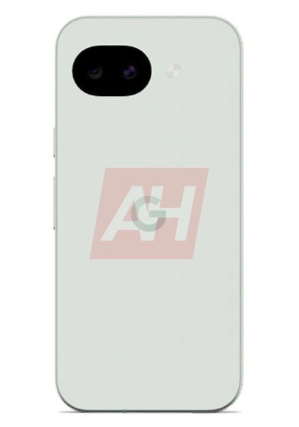 Pixel 10a in Fog colourway from the back Pixel 10a in Fog colourway from the back