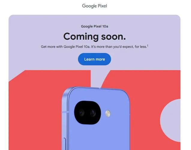 Google Pixel 10a pre-order coming soon