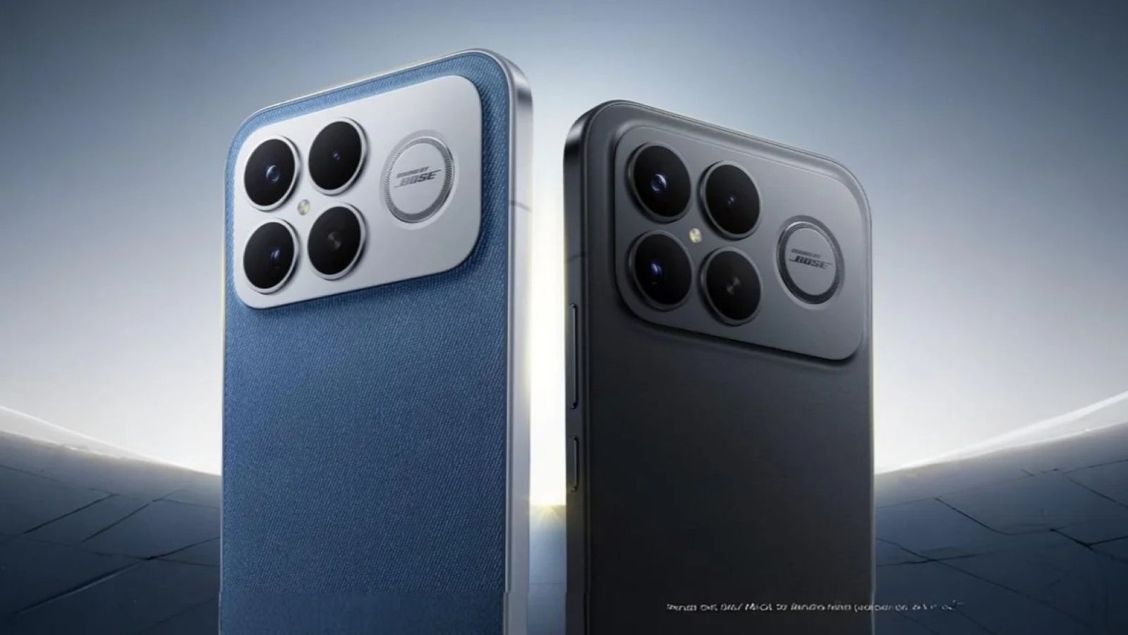 Poco F8 Ultra in denim blue and black