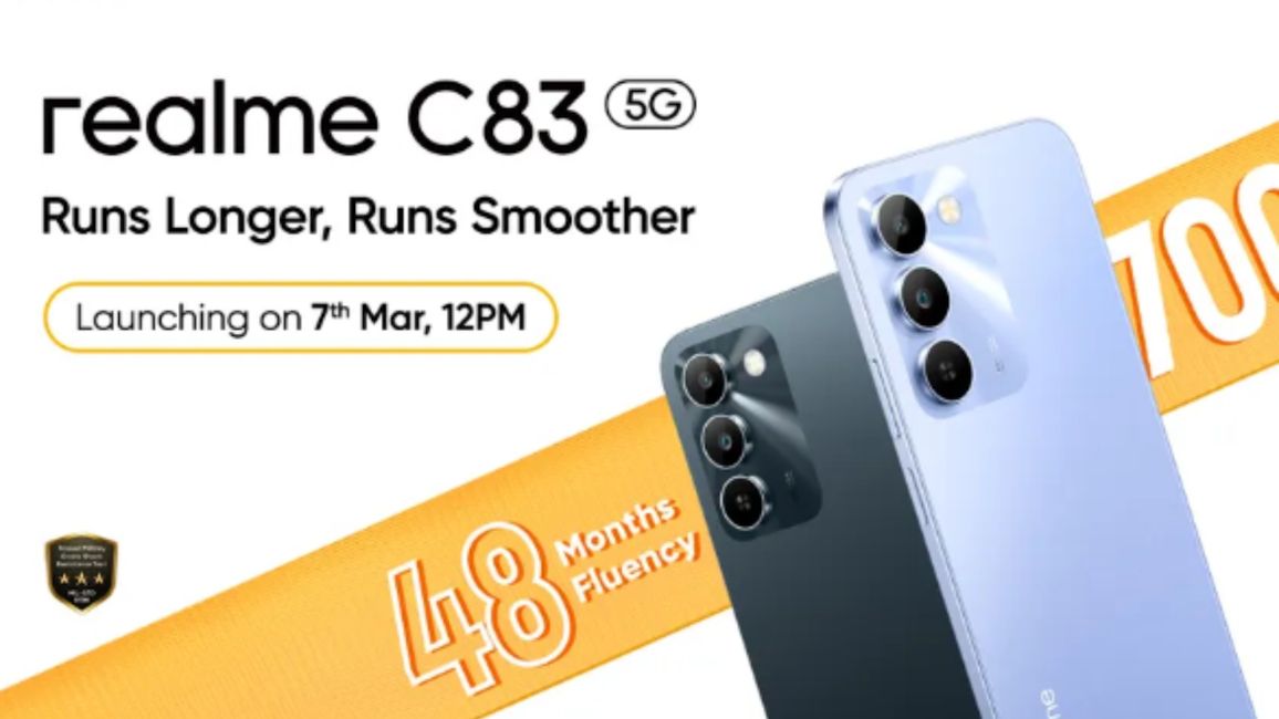Realme C83 5G India launch date official banner