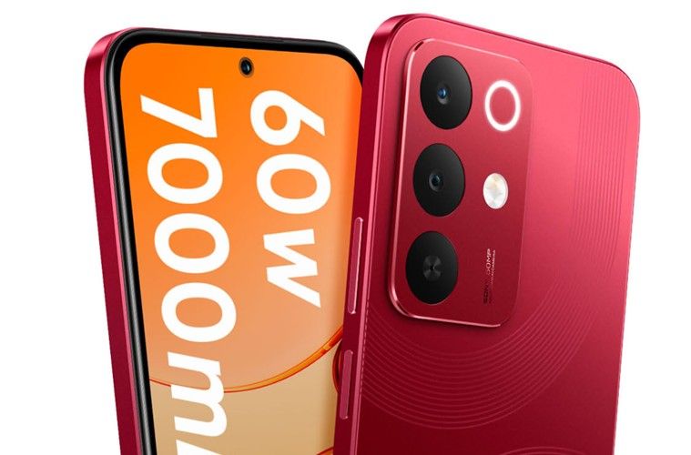 banner of the Realme Narzo 90x in Maroon Red colourway