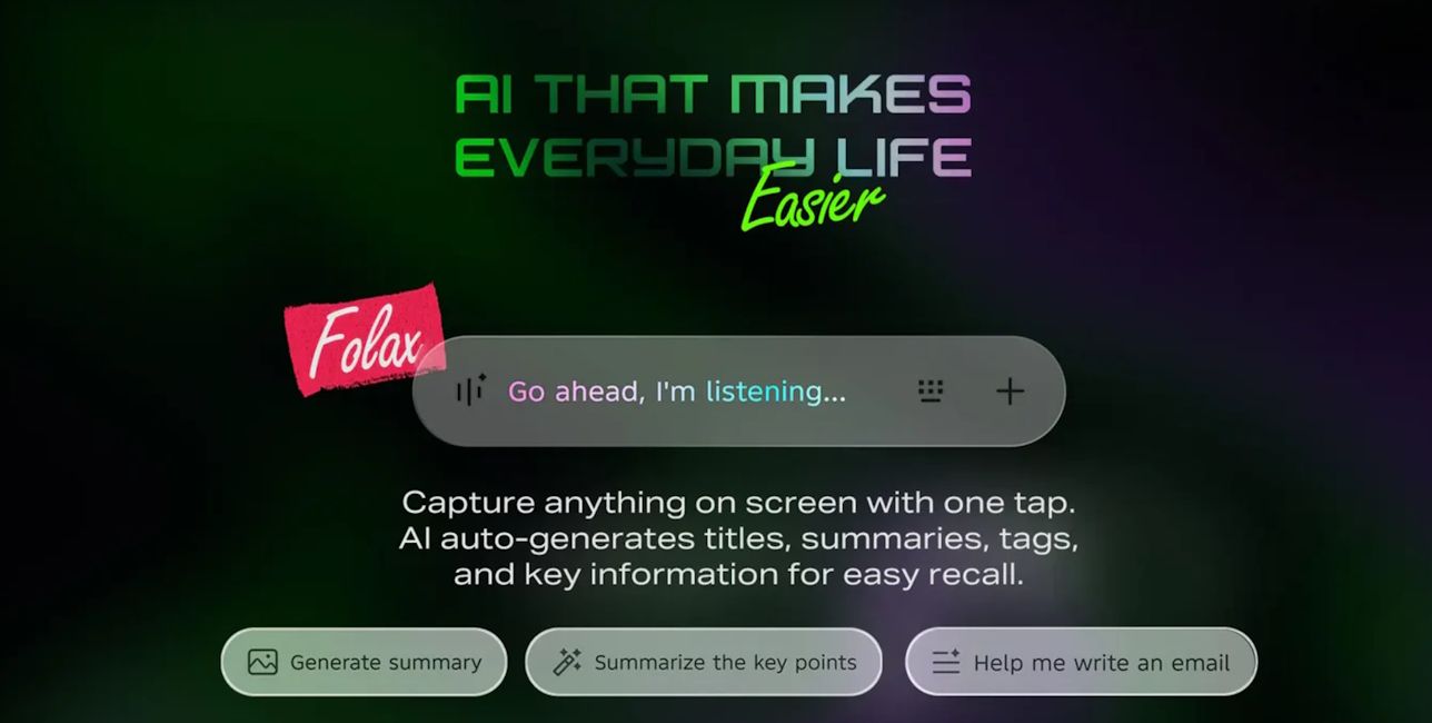 Folax AI features in XOS16