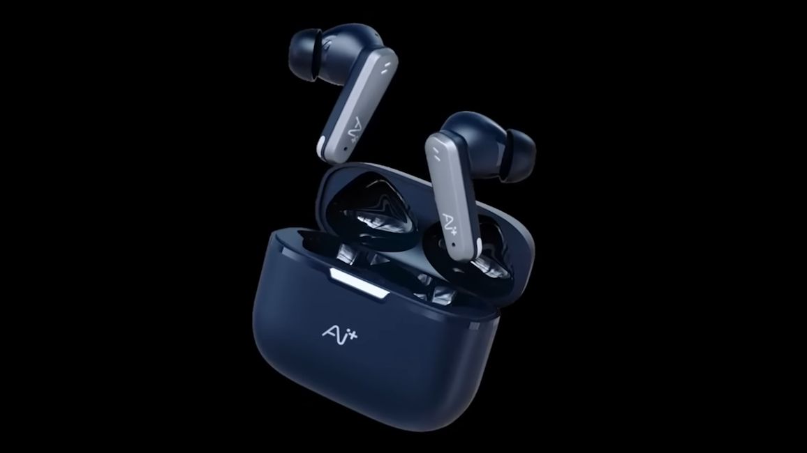 Ai+ NovaPods Pro blue design showcased