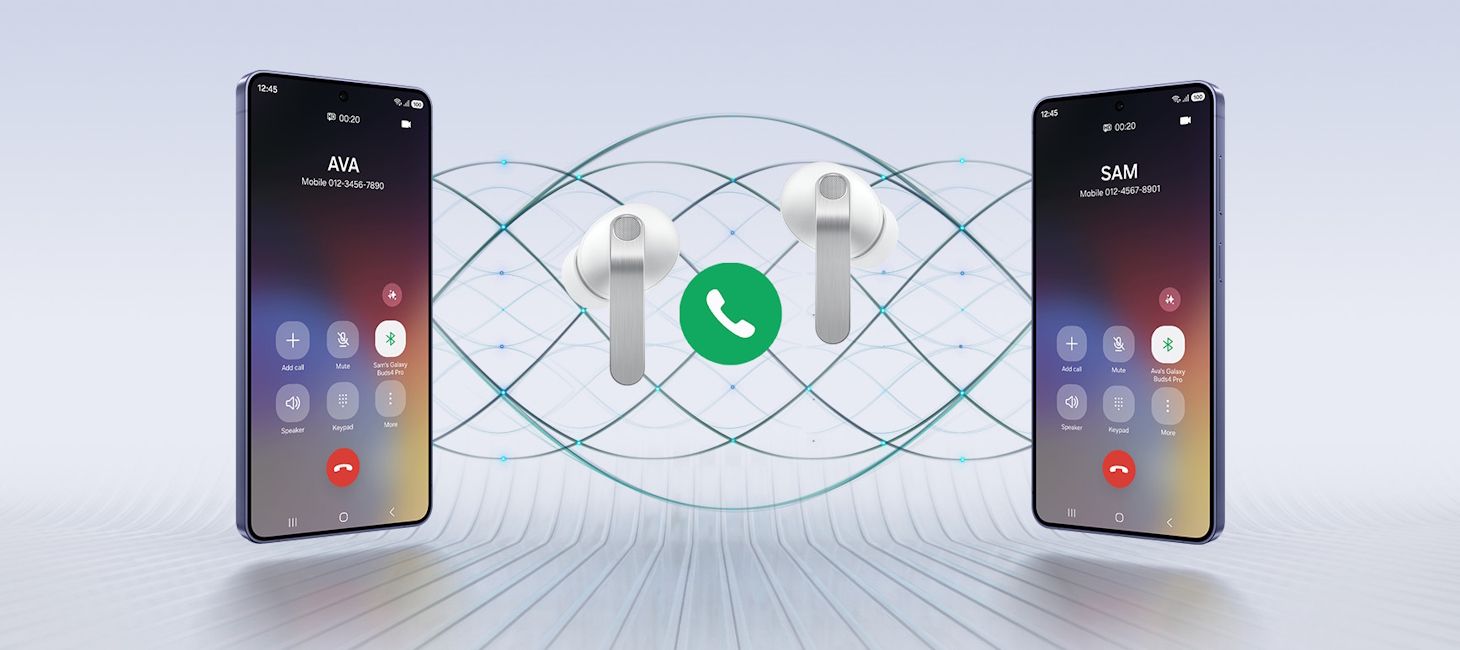 Samsung Galaxy Buds 4 series Super Clear Call feature