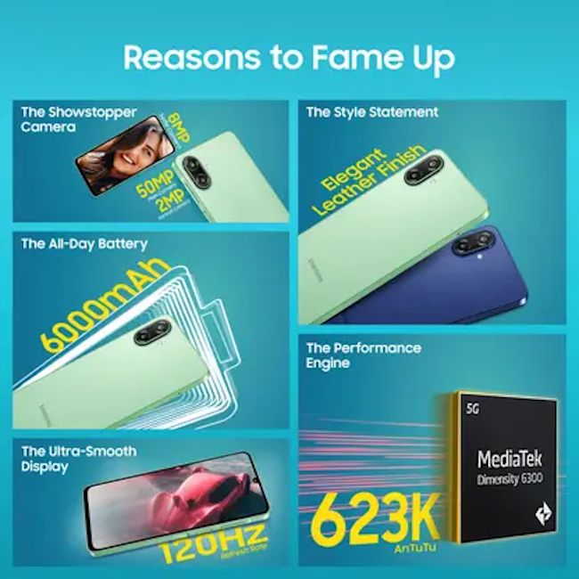 Galaxy F70e 5G specs banner