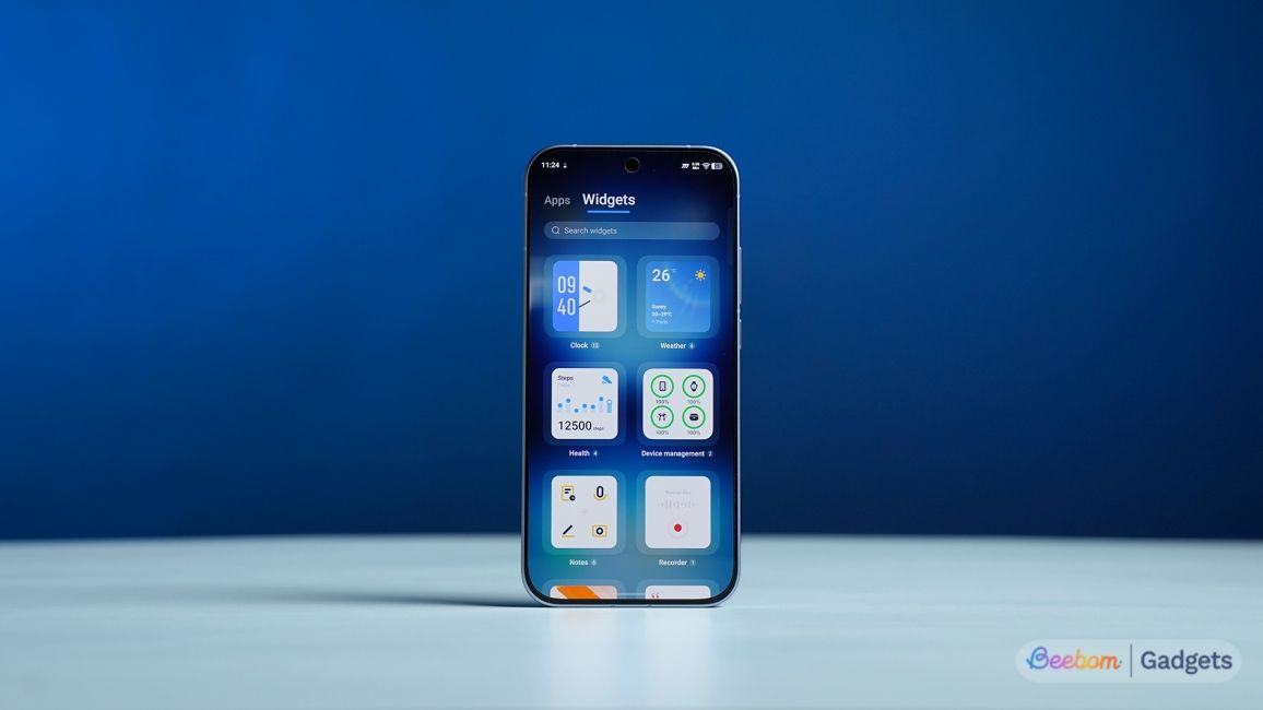 iQOO 15R software widgets page