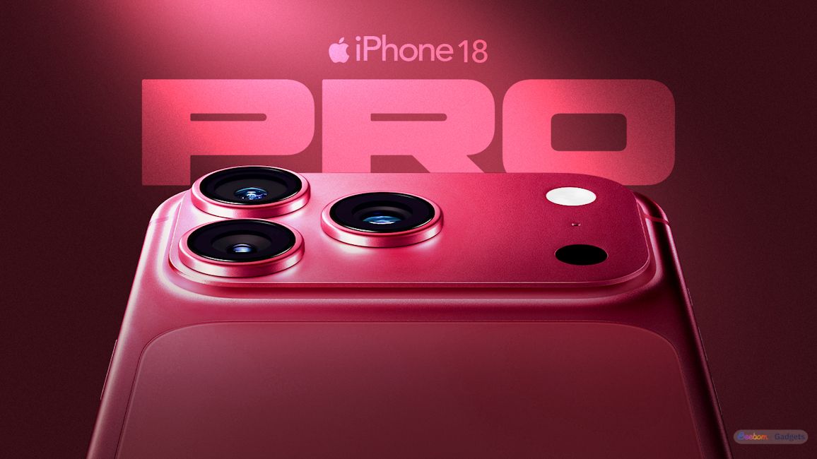 iPhone 18 Pro red colourway back design