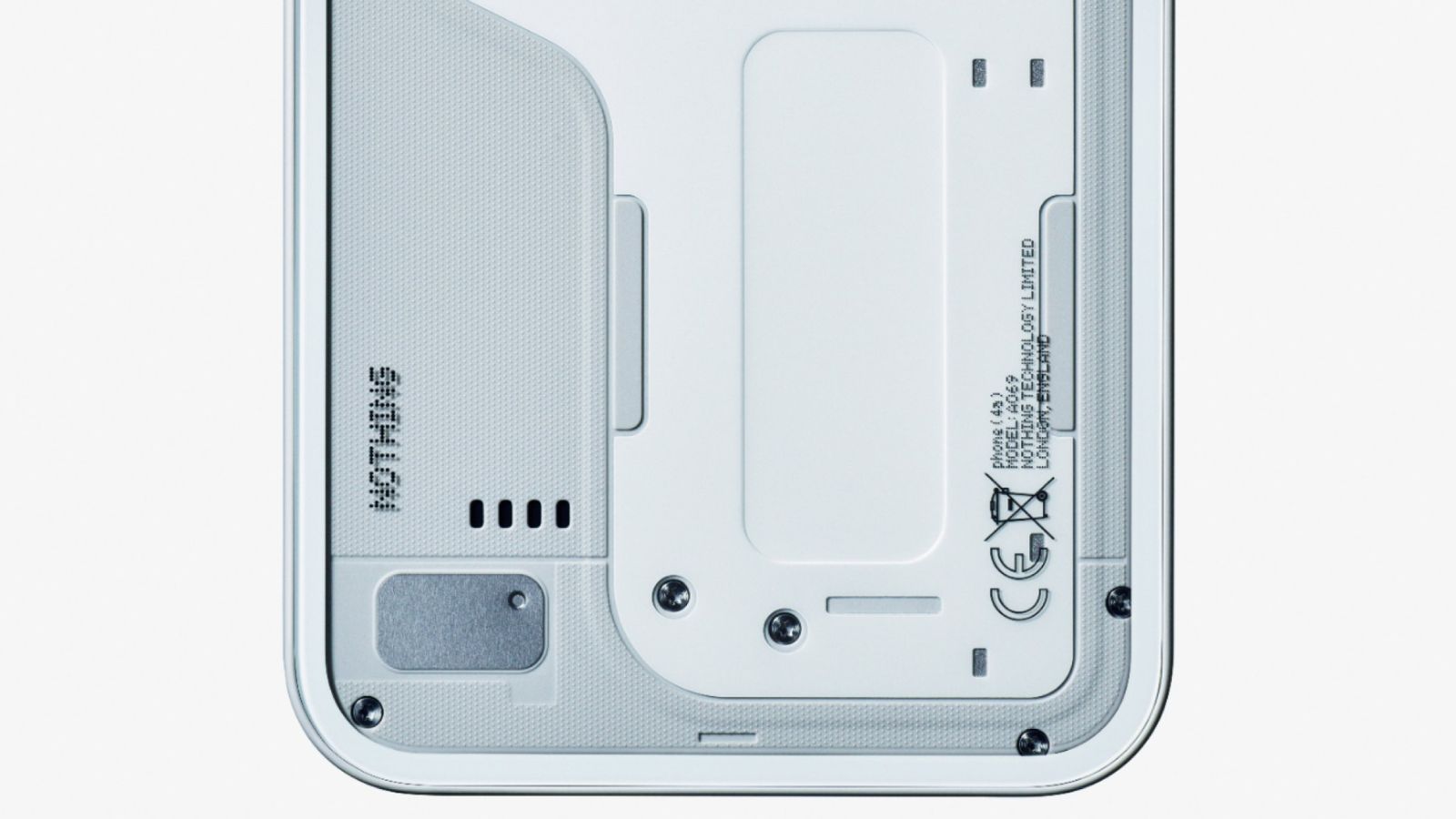 Nothing Phone (4a) Official Render Reveals Industrial Design and Glyph Bar