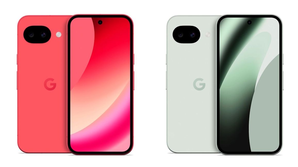 Google Pixel 10a in Berry and Fog