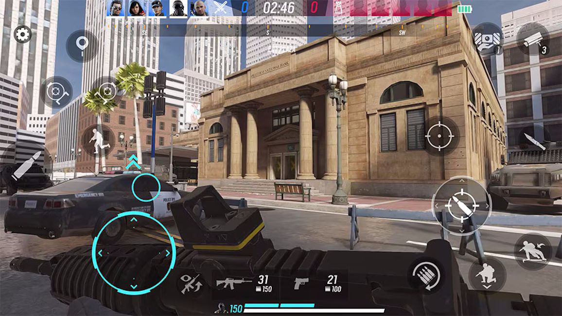 Rainbow Six Mobile HUD and controls showcased