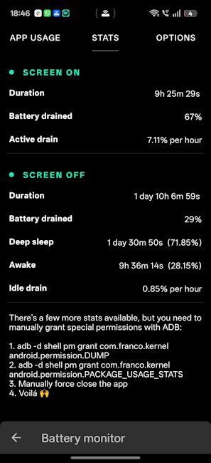 Realme P4 Power franco kernel app data screenshot Realme P4 Power franco kernel app data screenshot