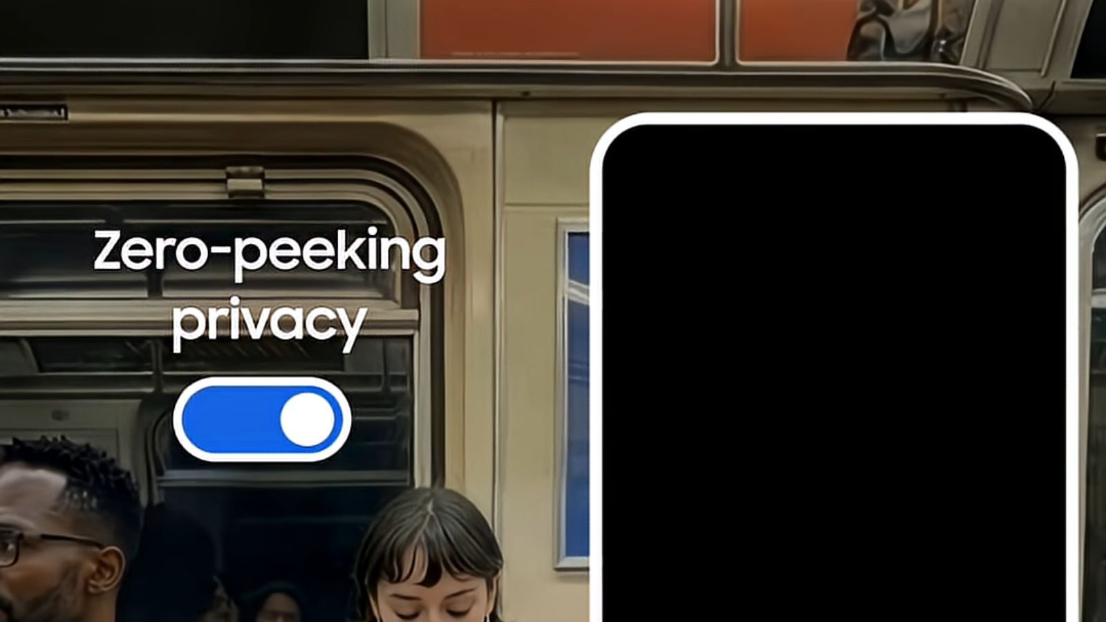 Zero Peeking Samsung Privacy Display feature teaser