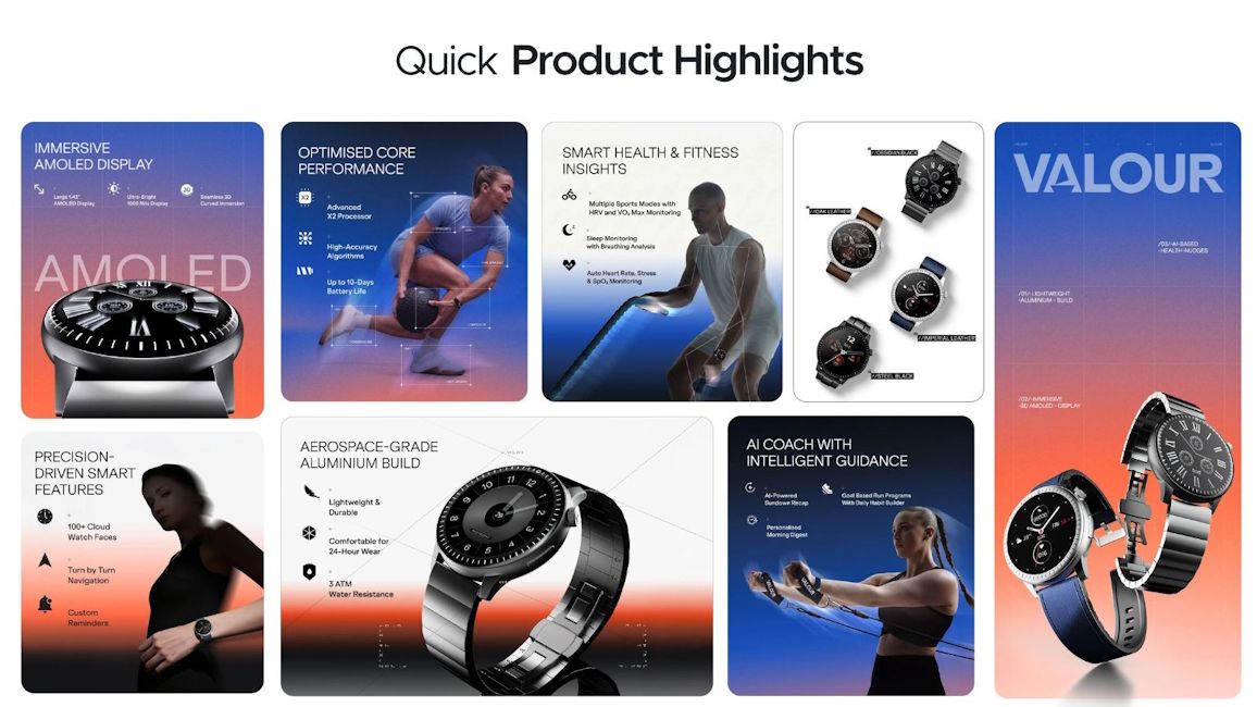 Boat Valour Watch 1R specs at a glance Boat Valour Watch 1R specs at a glance