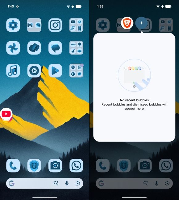 Android 17 Multitasking App Bubbles mimimised