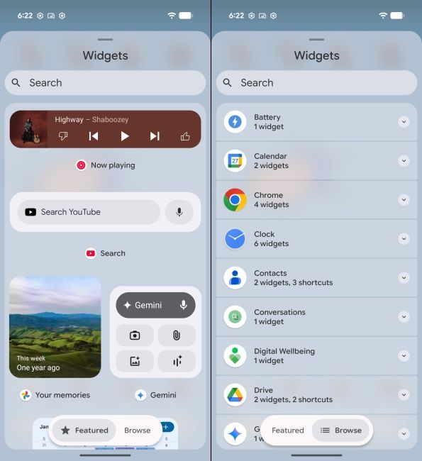 Android 17 New Blur Effects screenshots side by side