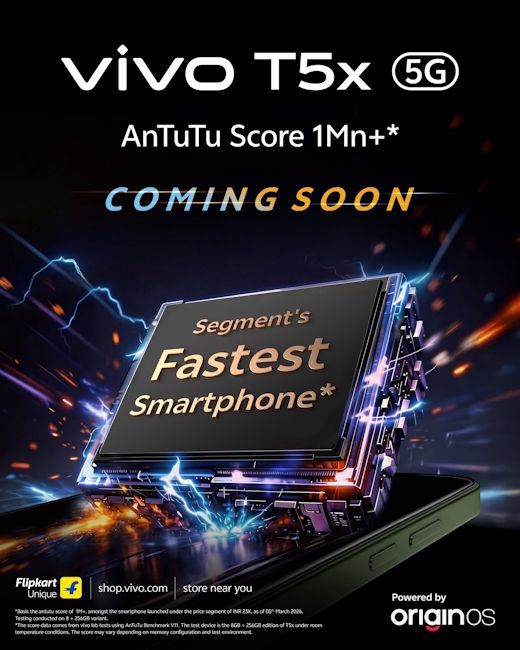Vivo T5x 5G teased for India