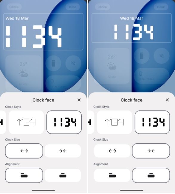 New lock screen customisations Nothing OS 4.1