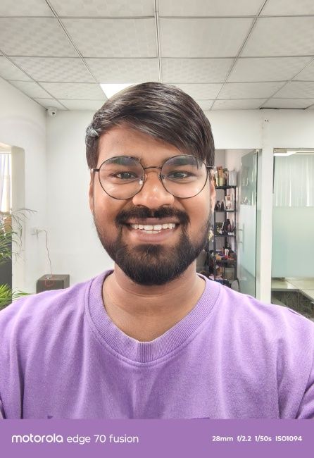 Motorola Edge 70 Fusion Selfie Camera shot 1