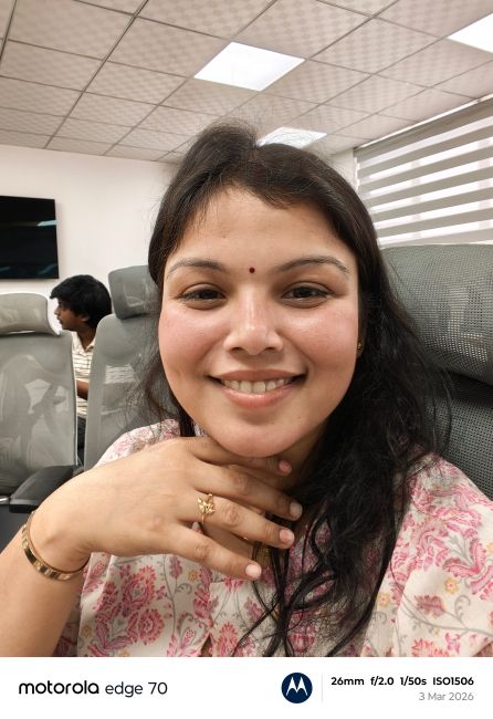 Motorola Edge 70 Selfie Camera Shot 1