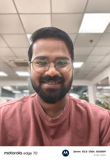 Motorola Edge 70 Selfie Camera Shot 2