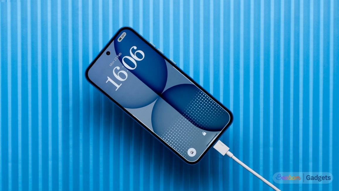 Nothing Phone (4a) shown charging