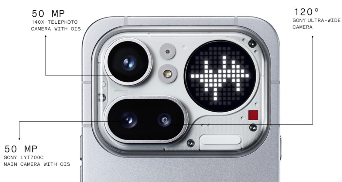 Nothing Phone (4a) Pro camera closeup