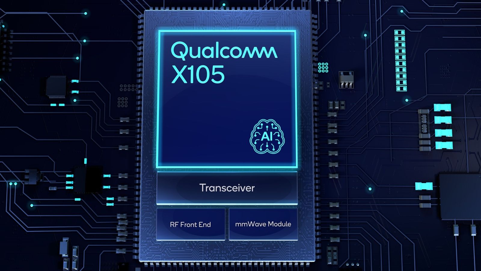 Qualcomm X105 transceiver illustration Qualcomm X105 transceiver illustration
