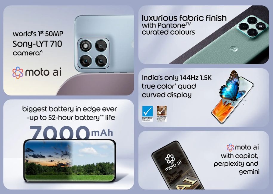 Motorola Edge 70 Fusion key specs at a glance